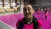 Mathilde Schoenauer après la victoire d'Istres Provence Volley contre Saint Dié