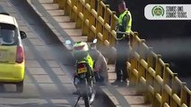 Policía evitó que un hombre se lanzara desde un puente