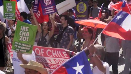 Nueva marcha en Chile por el “rechazo” al cambio de la Constitución