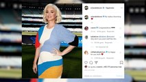 Katy Perry luce tripita de embarazada en Australia