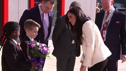 'She really is beautiful innit': Schoolboy wowed by Duchess of Sussex