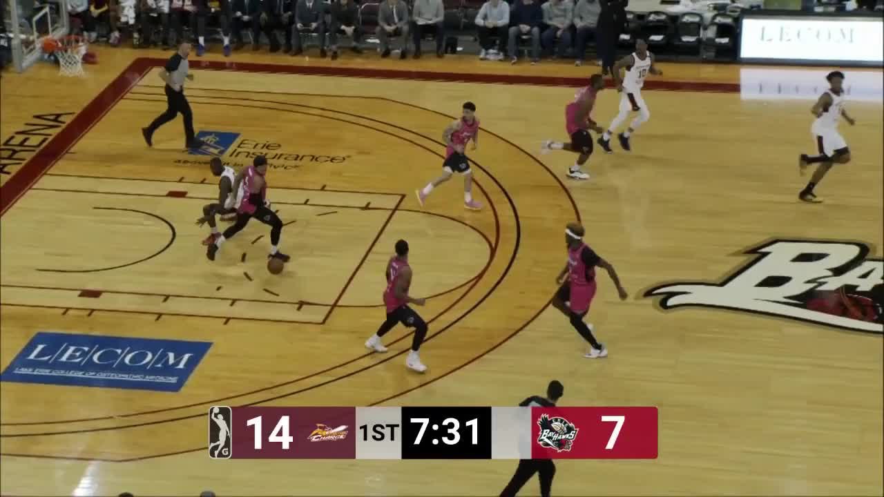 Zylan Cheatham flies in for the alley-oop slam