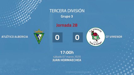 Resumen partido entre Atlético Albericia y CF Vimenor Jornada 28 Tercera División
