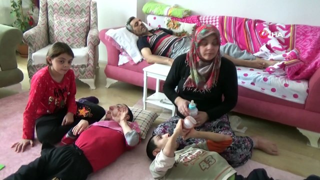 Kanser hastası eşi ve engelli çocuklarına bakan anne için Sağlık Bakanlığı devreye girdi