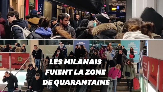Les Milanais se ruent à la gare pour quitter la ville avant le début de la quarantaine