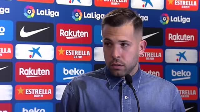 Jordi Alba: Entiendo el cabreo del público, porque los jugadores también estamos cabreados