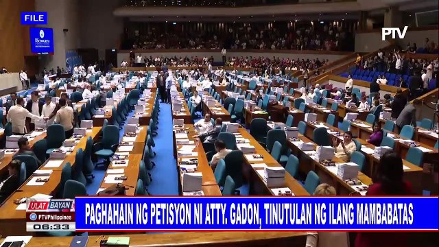Paghahain ng petisyon ni Atty. Gadon, tinutulan ng ilang mambabatas