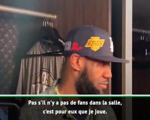 NBA - LeBron : "Jouer dans des salles vides ? Jamais !"