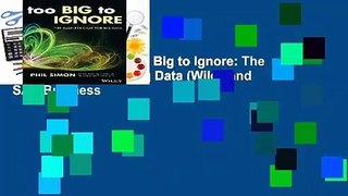 About For Books  Too Big to Ignore: The Business Case for Big Data (Wiley and SAS Business