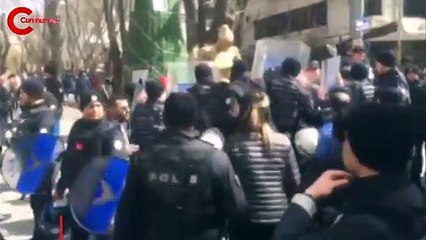 KHK'lilerin 8 Mart açıklamasına sert müdahale