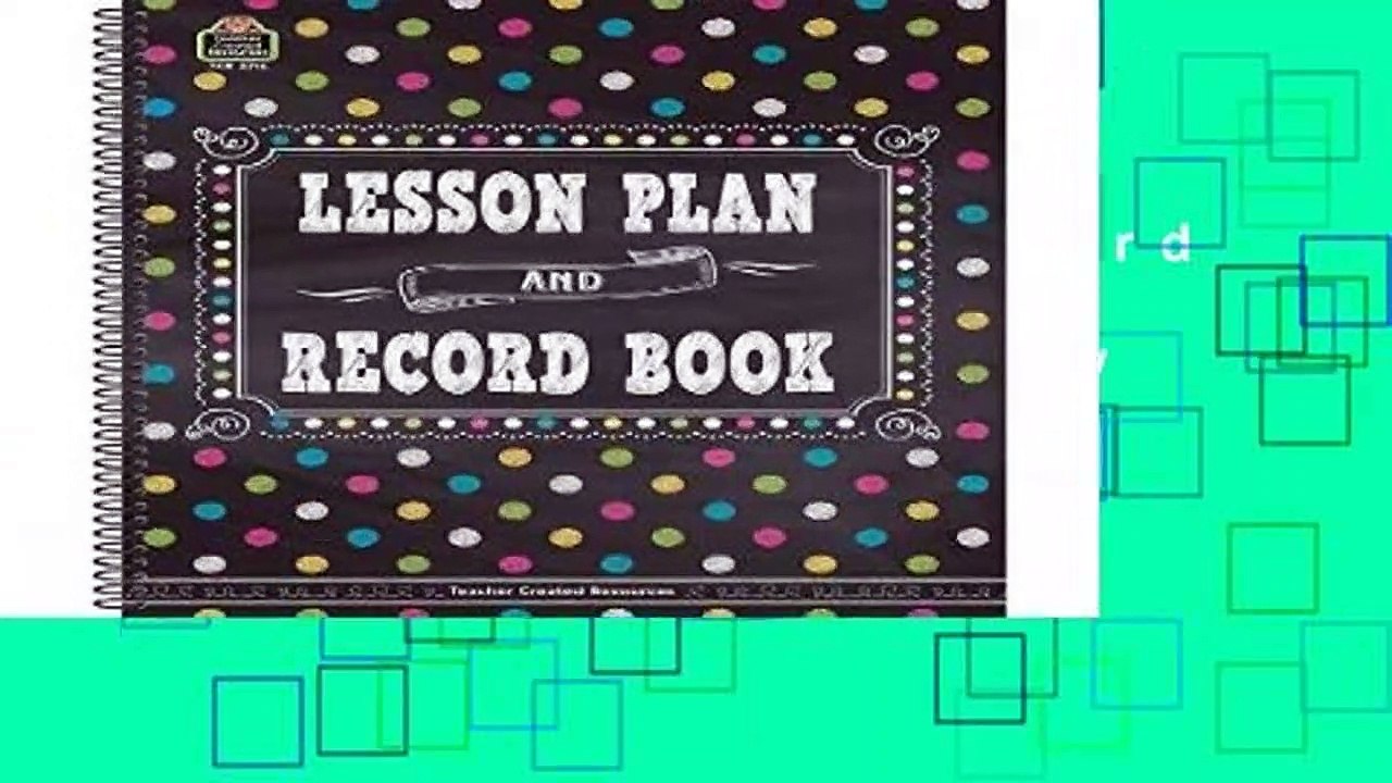 Full version Chalkboard Brights Lesson Plan and Record Book Review