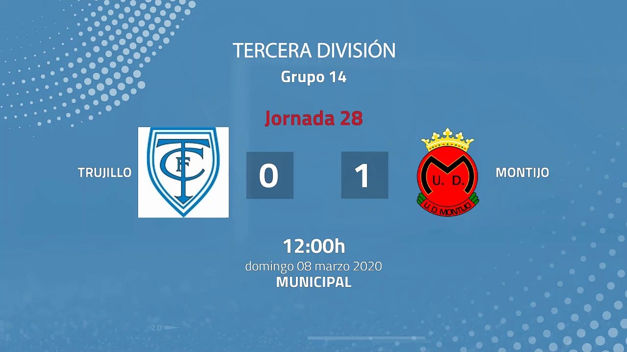 Resumen partido entre Trujillo y Montijo Jornada 28 Tercera División