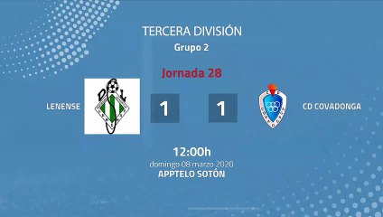 Resumen partido entre Lenense y CD Covadonga Jornada 28 Tercera División
