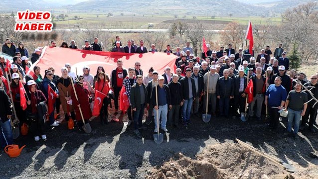 (8 Mart 2020) TALAS'TA İDLİB ŞEHİTLERİ İÇİN FİDAN DİKİLDİ