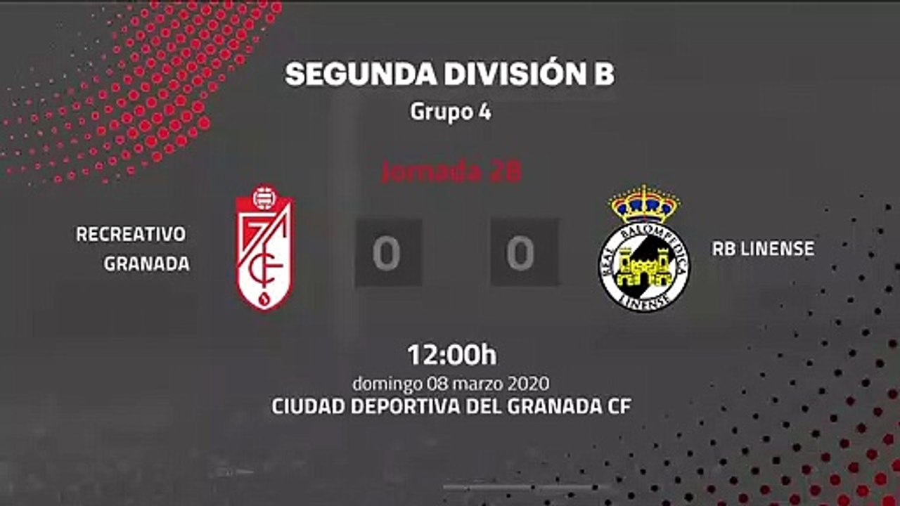Resumen partido entre Recreativo Granada y RB Linense Jornada 28 Segunda División B