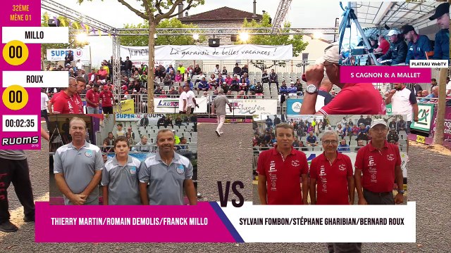 International à pétanque de Ruoms 2019 : 32ème MILLO vs ROUX