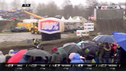 Gautier Paulin vs Clement Desalle Battle - Race 1 - MXGP of The Netherlands 2020