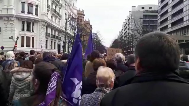 Multitudinaria manifestación en Bilbao por el 8 de Marzo
