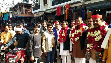 ब्लॉकअध्यक्ष व नगर अध्यक्ष का हुआ स्वागत