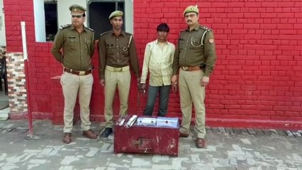 मंदिर में चोरी का खुलासा एक चोर गिरफ्तार