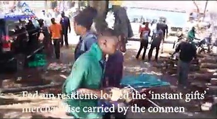 SIM Card Conmen Clobbered, Robbed by Irate Residents