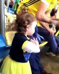 Fenerbahçe tribünlerinin minik amigosu minik prenses 