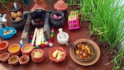 World's Smallest Chole Tikia |Tiny Chole Tikiya |Mini Chole Tikki Cooking |Chole Tikiya | Miniature