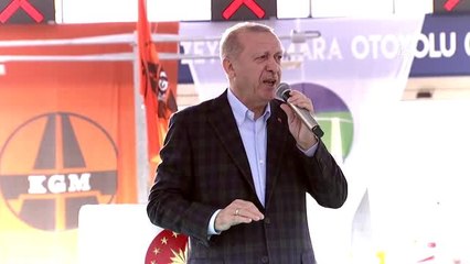 Cumhurbaşkanı Erdoğan: "Sadece bitirdiğimiz yollar bile Türkiye'nin nereden nereye geldiğini somut...