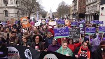 Politicians and celebrities turn out for Women's Day March in London