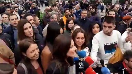 Abucheos a Ciudadanos durante el canutazo de Lorena Roldán en el 8M en Madrid