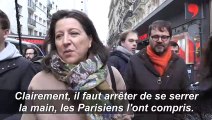 Municipales à Paris: coronavirus oblige, Agnès Buzyn fait campagne en tapant des coudes