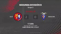 Resumen partido entre Olot y Badalona Jornada 28 Segunda División B