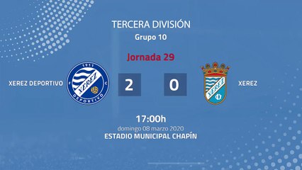 Resumen partido entre Xerez Deportivo y Xerez Jornada 29 Tercera División