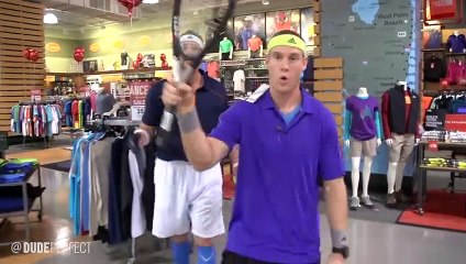 Kayaking Down an Escalator Dude Perfect