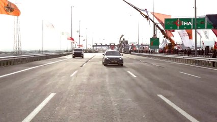 Cumhurbaşkanı Erdoğan, Kuzey Marmara Otoyolu Kınalı-Odayeri Kesiminde test sürüşü gerçekleştirdi