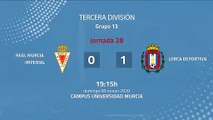 Resumen partido entre Real Murcia Imperial y Lorca Deportiva Jornada 28 Tercera División