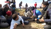 Yunan askerinin sığınmacılara ateş açtığı an TRT World canlı yayınına yansıdı