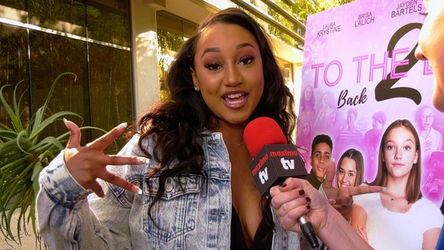 Sydney Bourne Interview To The Beat! Back 2 School Premiere Red Carpet