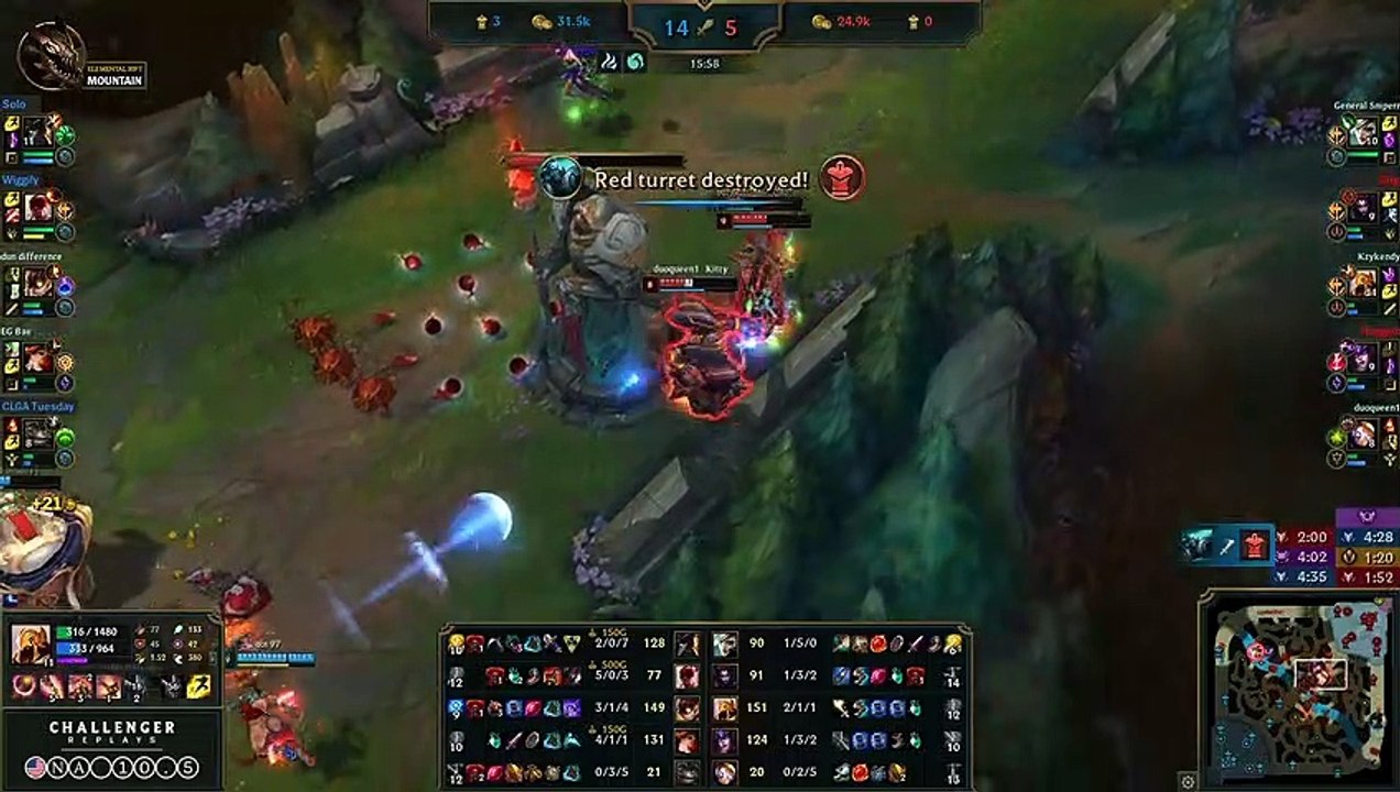 Azir Mid vs Ziggs - NA Challenger Patch 10.5