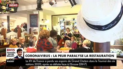 Télécharger la video: Virus : La grosse inquiétude des restaurateurs avec l'annulation des dizaines de couverts et les clients qui renoncent à sortir