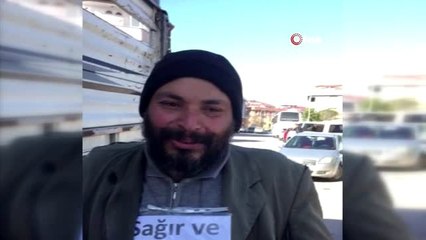 Sağır ve dilsiz dilencinin dili zabıtayı görünce açıldı