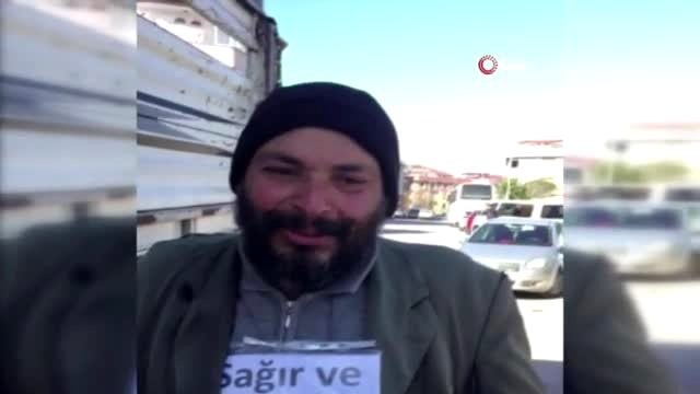 Sağır ve dilsiz dilencinin dili zabıtayı görünce açıldı