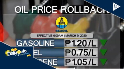Oil price rollback, ipapatupad ngayong linggo