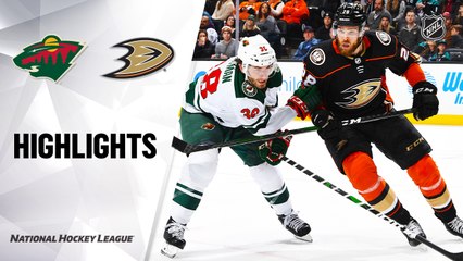 NHL Highlights | Wild @ Ducks 3/08/2020