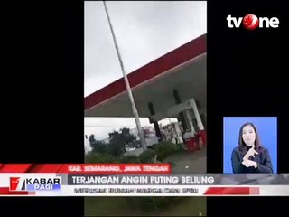 Puting Beliung Terjang Semarang, SPBU dan Rumah Rusak