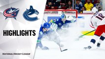 NHL Highlights | Blue Jackets @ Canucks 3/08/2020