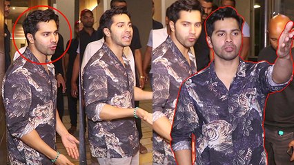 Varun Dhawan Gets Annoyed By Paparazzi Photographers