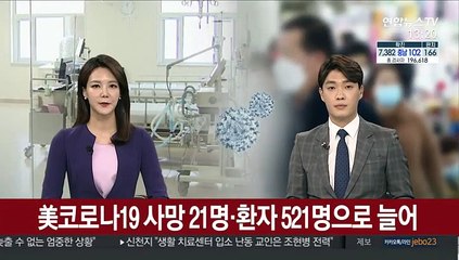 미국 코로나19 사망자 21명, 환자 521명으로 늘어