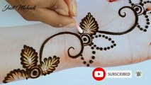 Very beautiful,stylish and easy mehndi designs for front hands_Simple Henna designs 2022