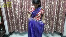 V Pattern Saree Wearing Style. Saree Draping for Party_Weddings_ Reception. New Design [YukI4hSULjo]